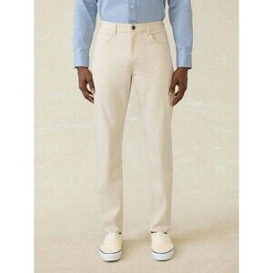 Faherty Reserve Movement Organic Cotton Pant Sand W31 L30 Stretch Travel Chino